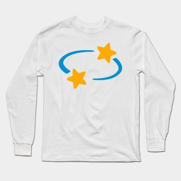 Twirling Head Stars Emoticon Long Sleeve T-Shirt by AnotherOne